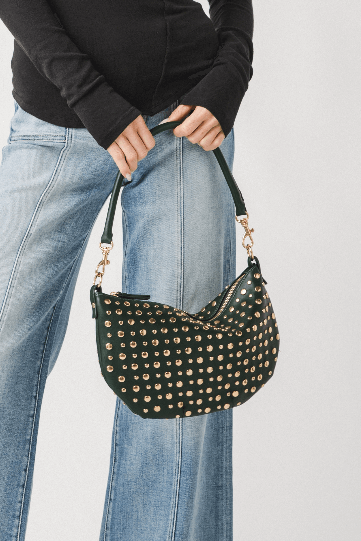 Urban Expressions Jordan Studded Shoulder Bag