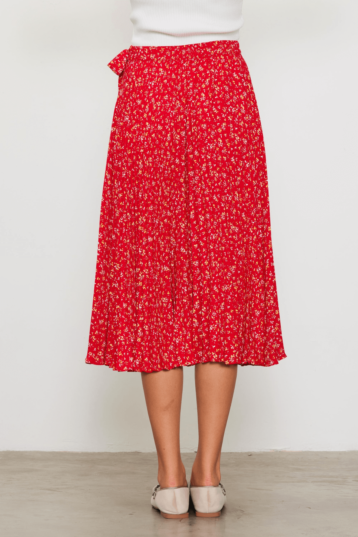 Tea Length Floral Skirt