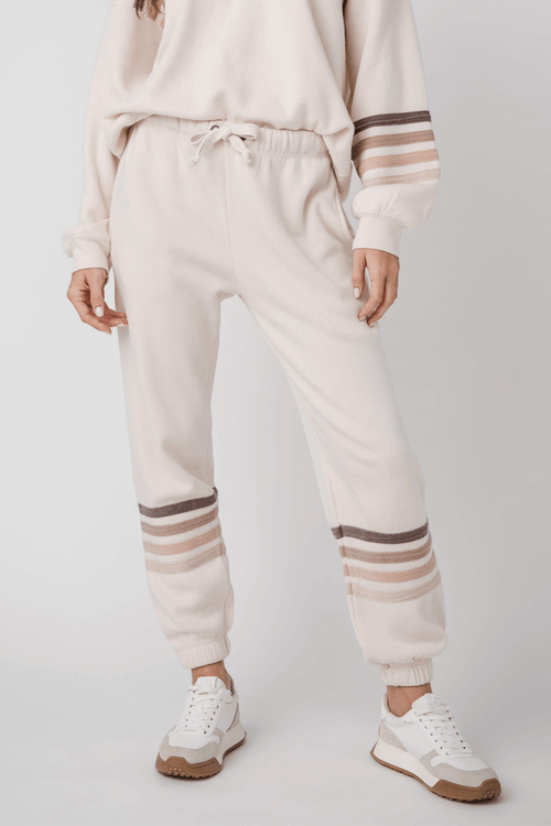 Vintage Havana Stripe Burnout Fleece Jogger