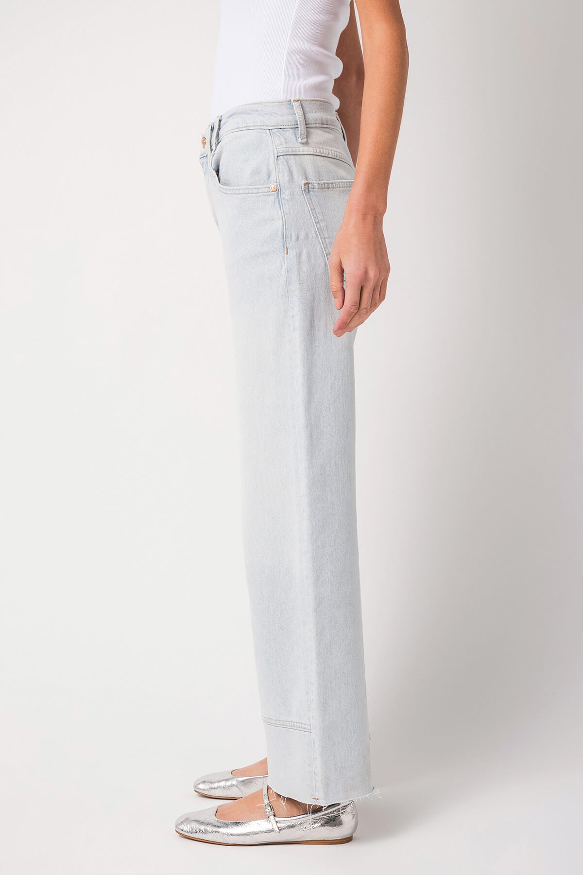 Free People Risk Taker Mid Rise Straightleg Jean