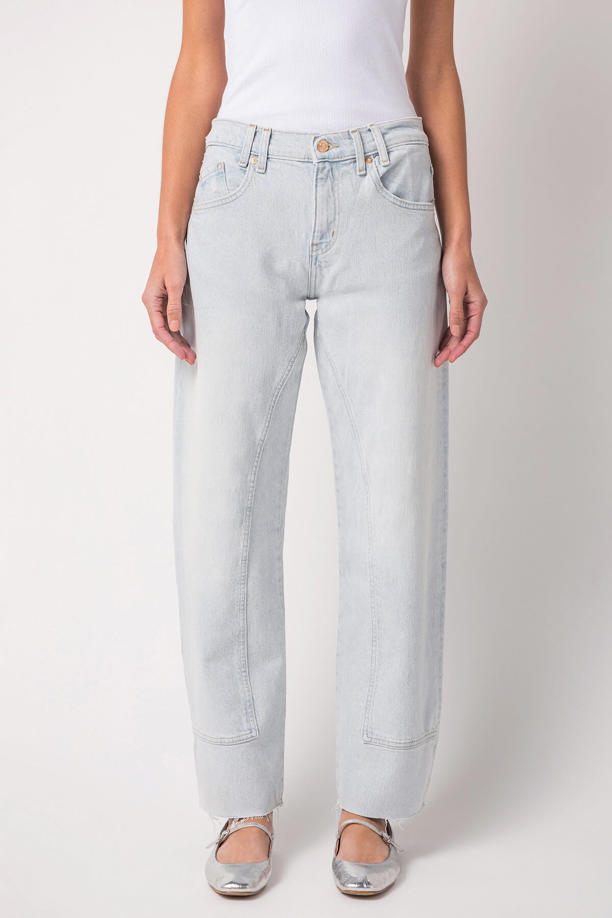 Free People Risk Taker Mid Rise Straightleg Jean