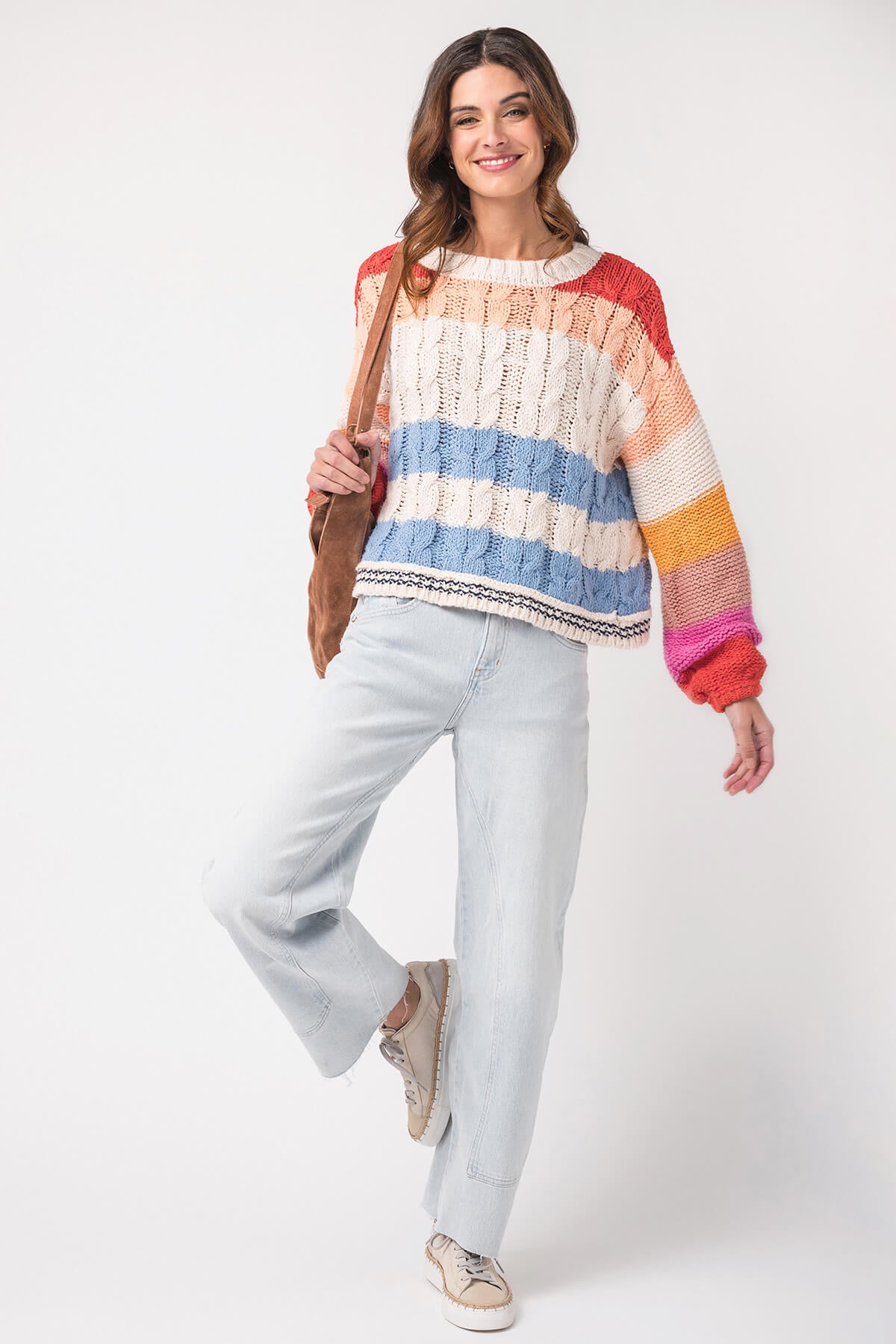 By Together Multi Striped Sweater