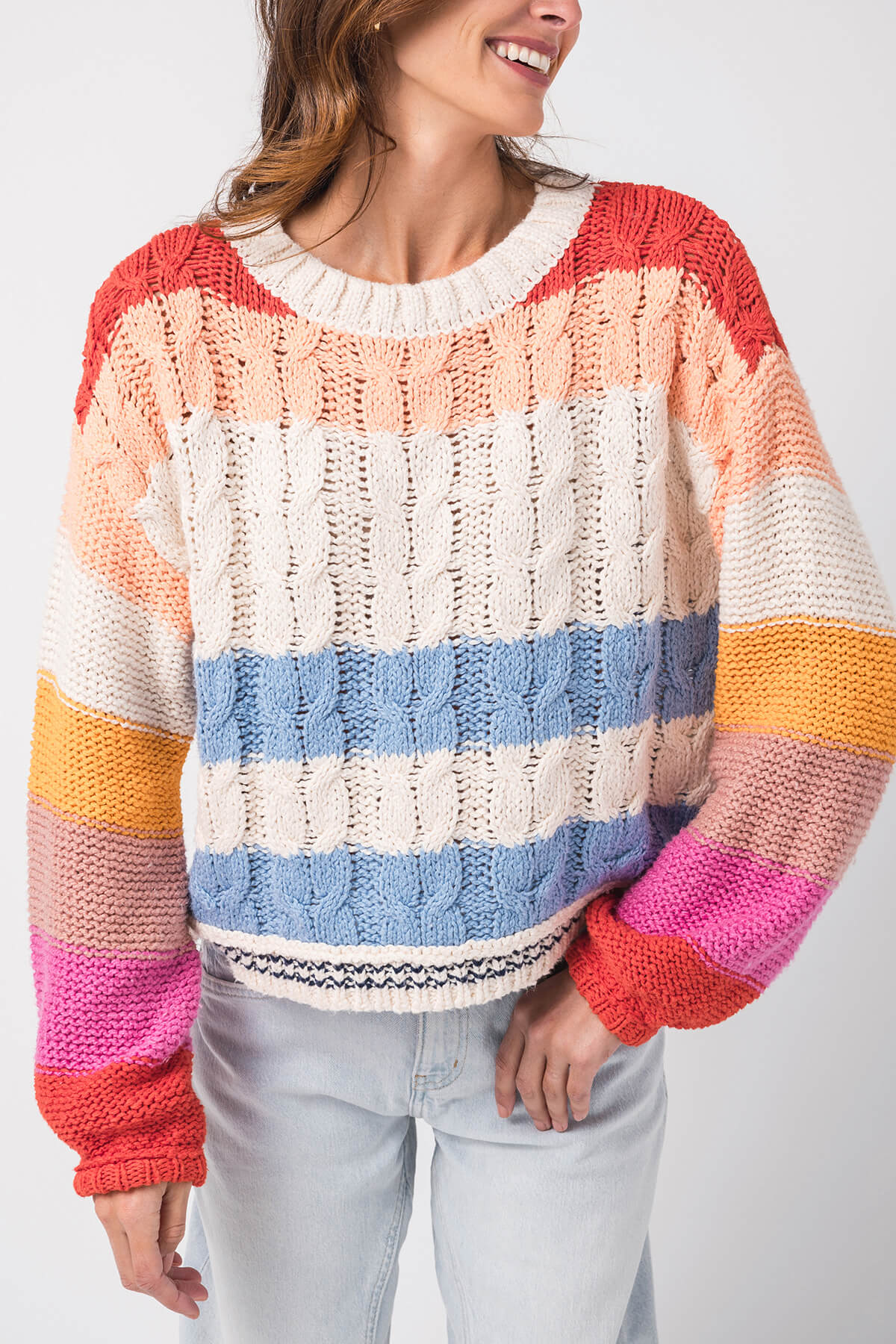 By Together Multi Striped Sweater