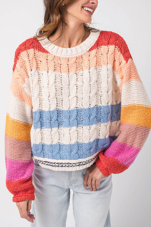 By Together Multi Striped Sweater