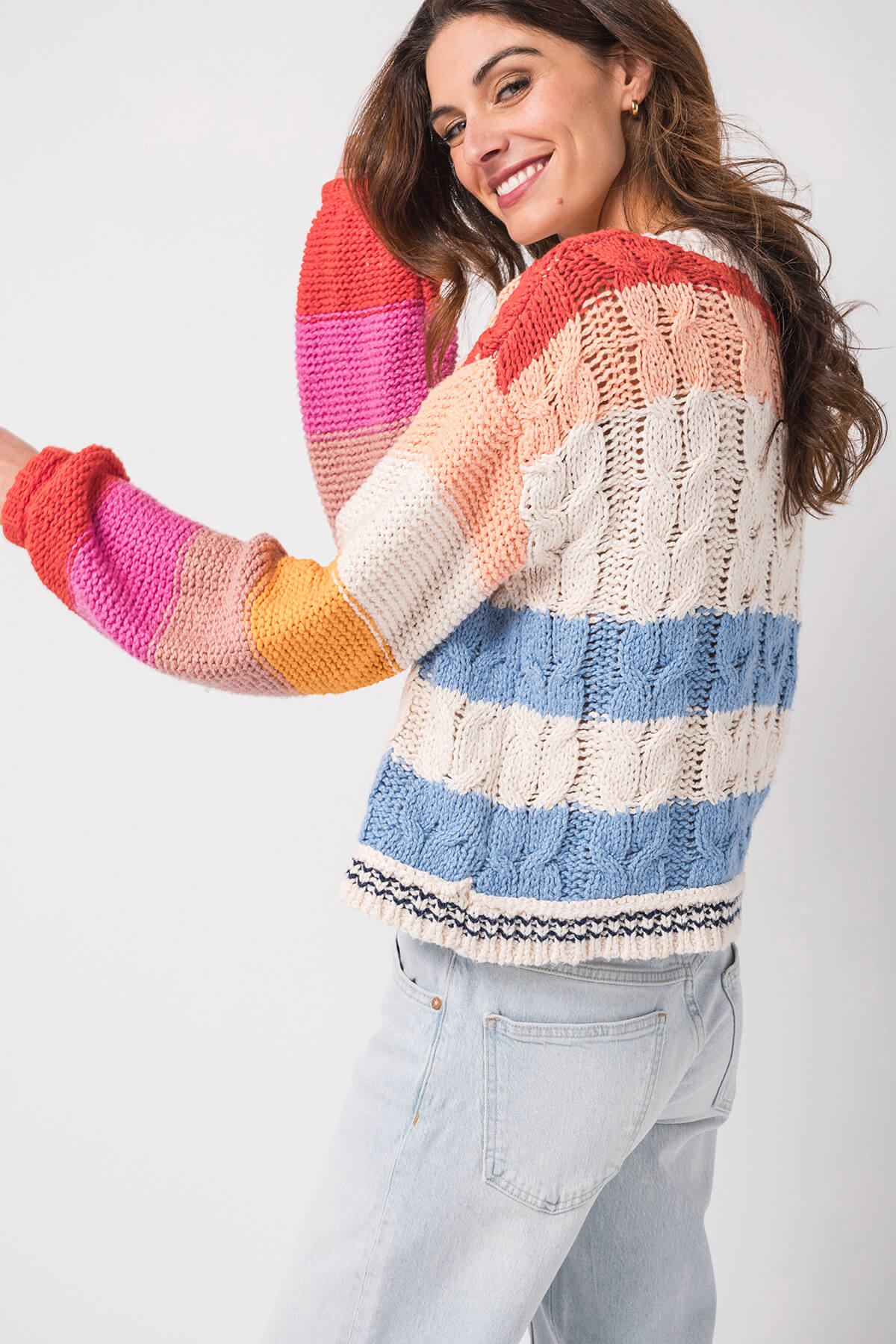 By Together Multi Striped Sweater