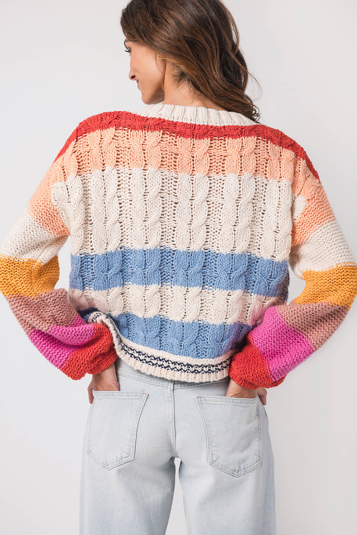 By Together Multi Striped Sweater