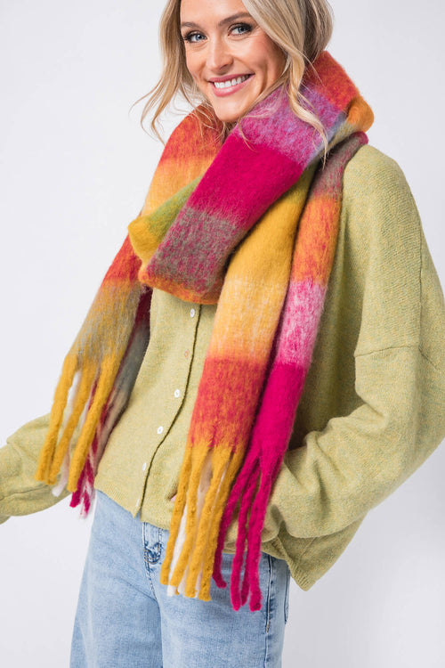 Bella Chic Multicolor Oblong Scarf