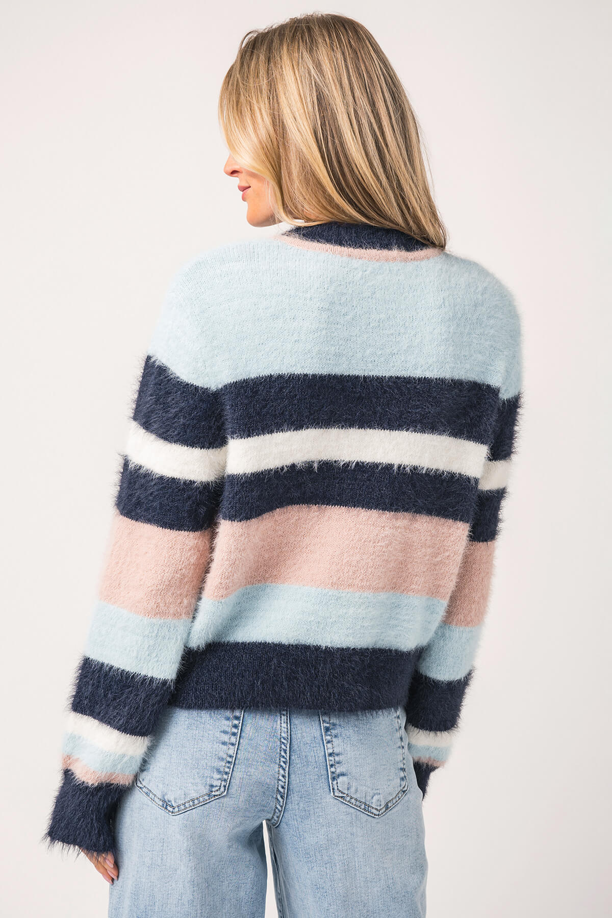 Raisonnel Soft Brushed Striped Sweater