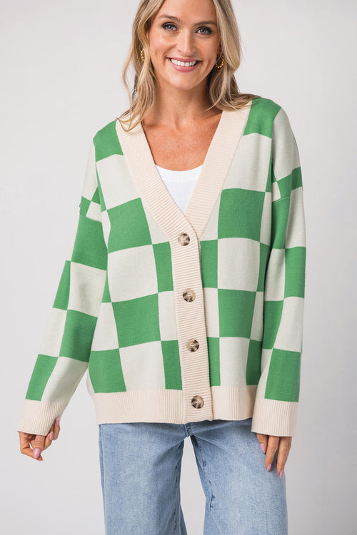 By Together Check Me Out Cardigan