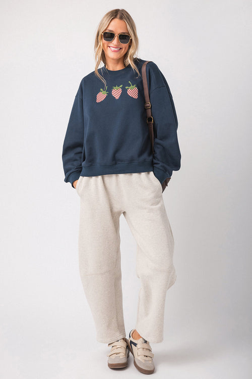 Things Between Strawberry Crewneck Sweatshirt