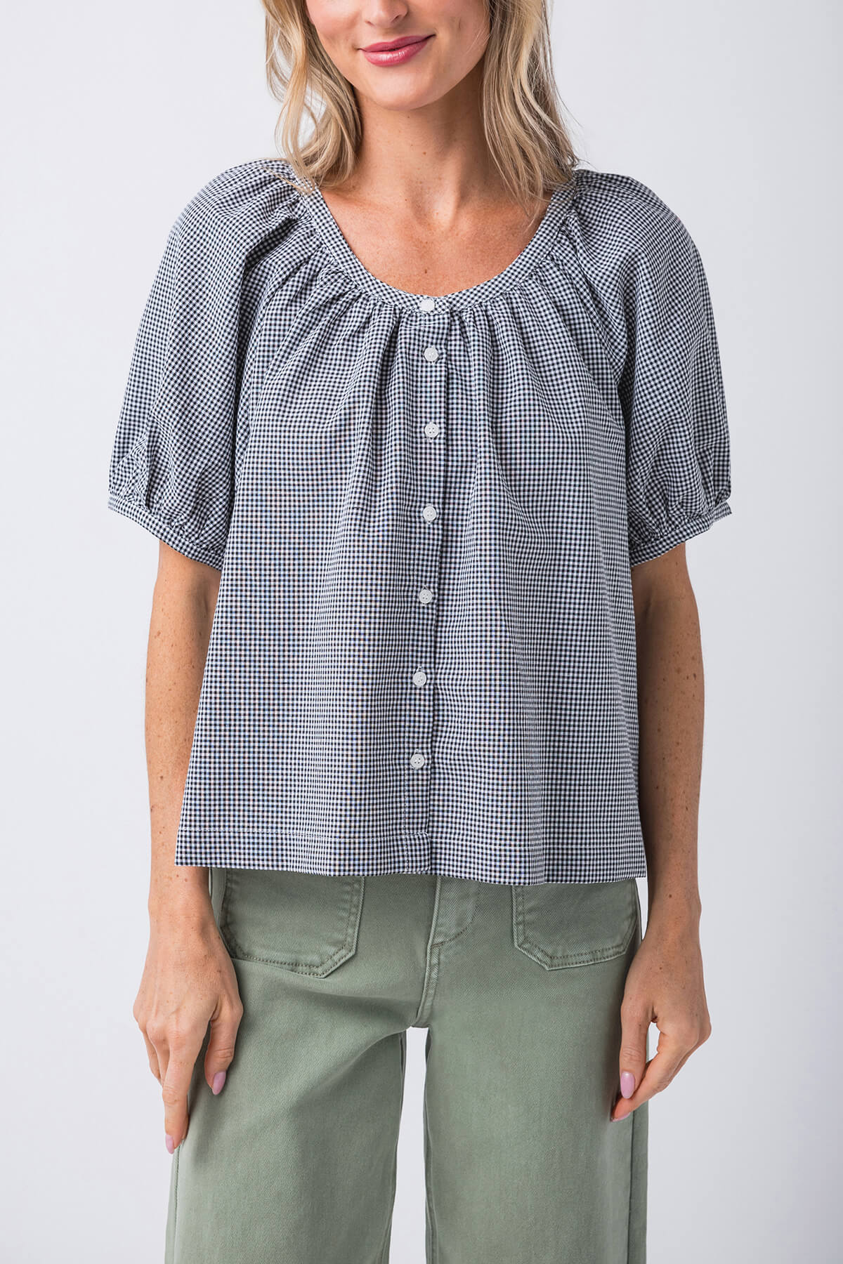 Wishlist Gingham Blouse