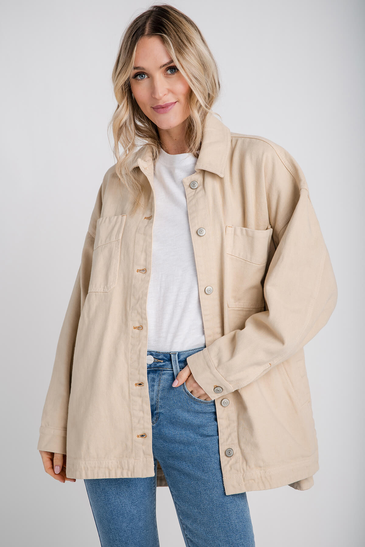 Free People Madison City Twill Jacket