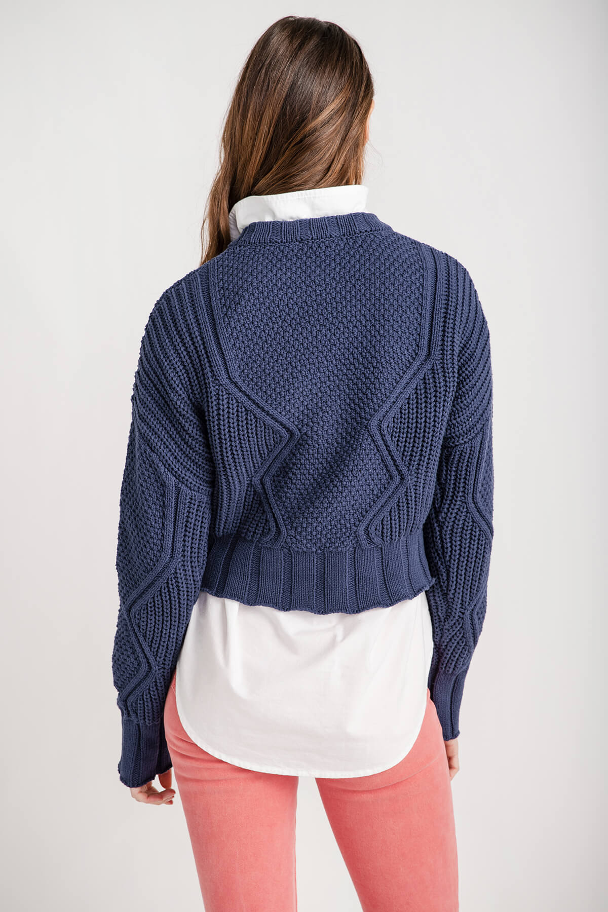All Row Cotton Cable Sweater – Social Threads