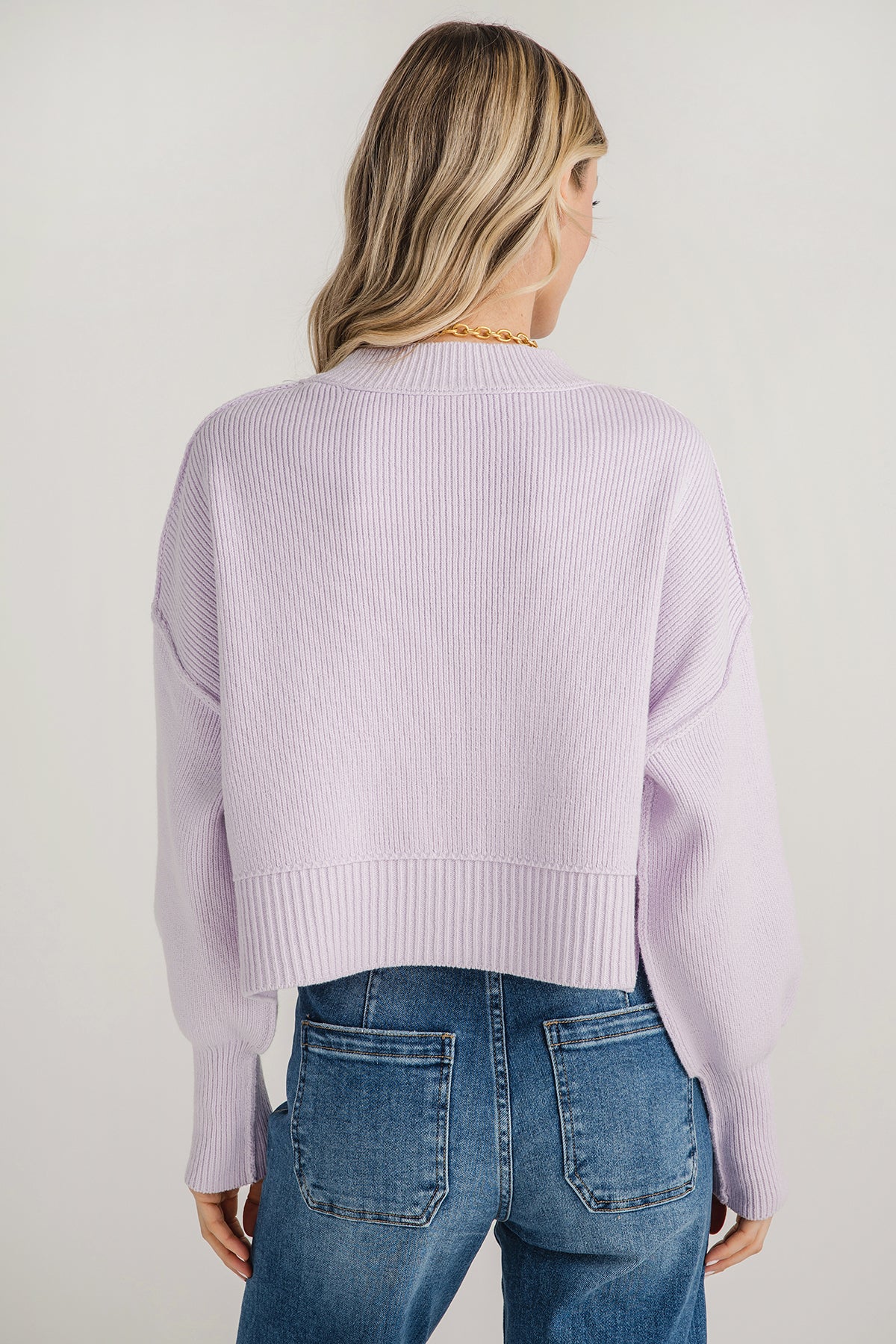 Cropped 2024 pullover sweater