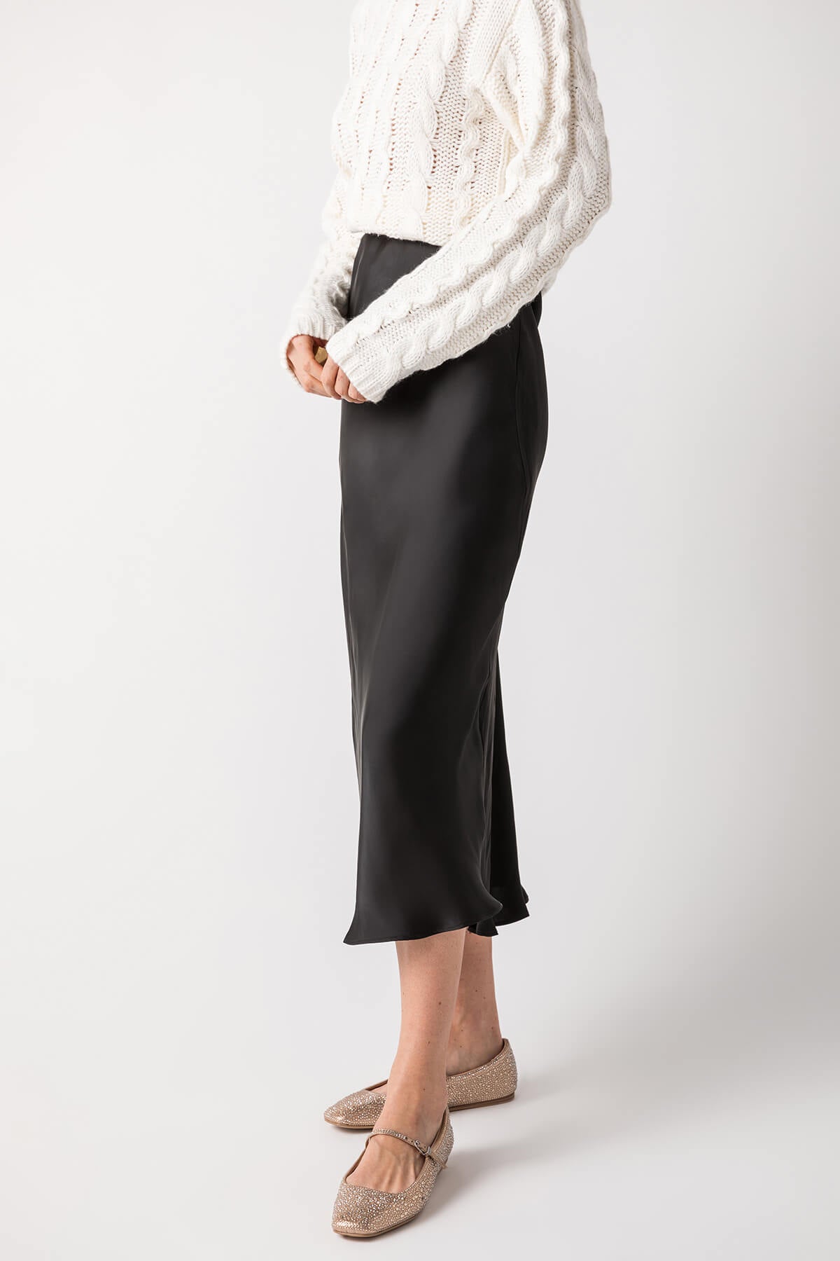 Z Supply Europa Poly Sheen Skirt