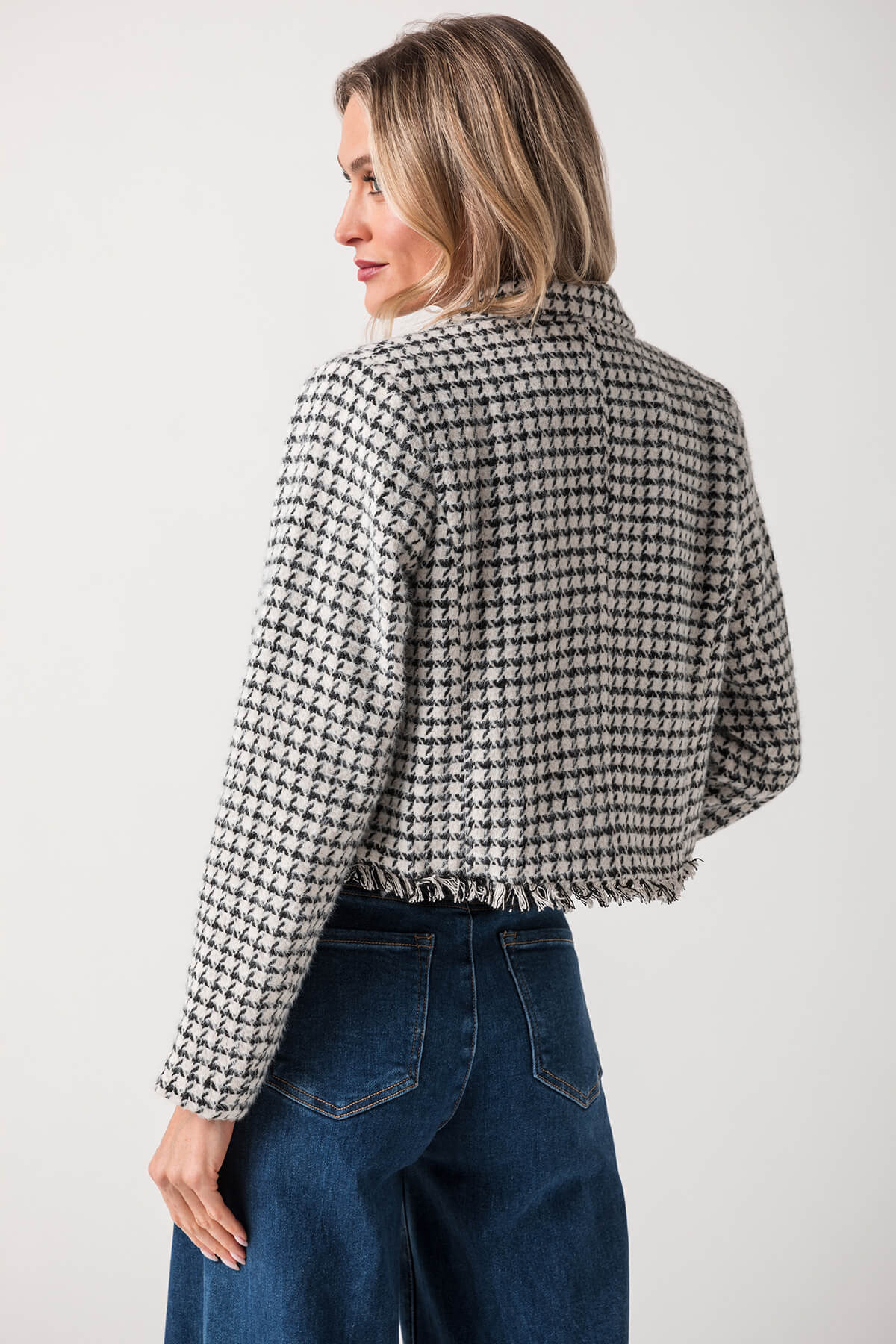 Lili Sidonio Check Woven Jacket