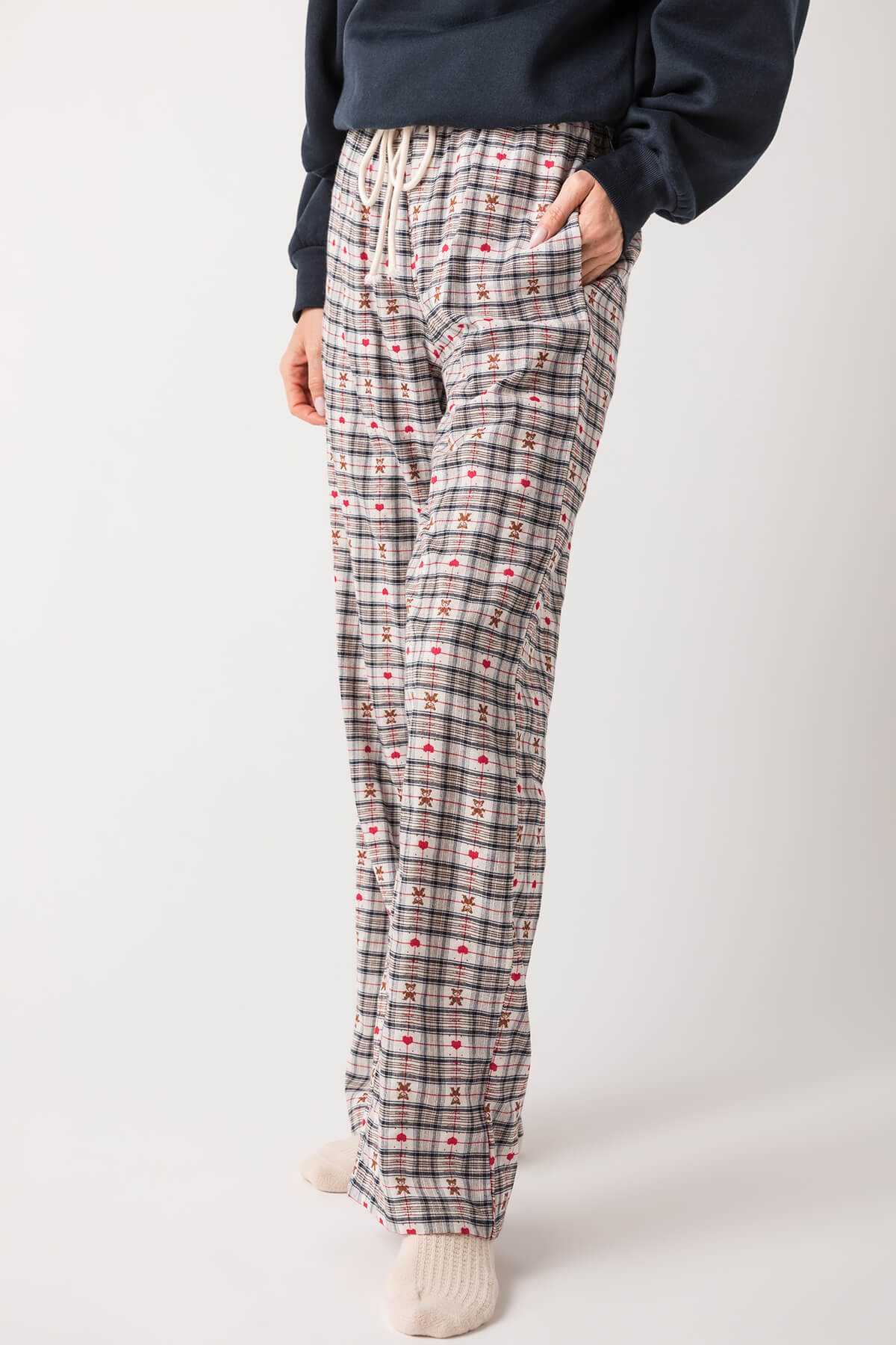 Things Between Gingham Drawstring Pants