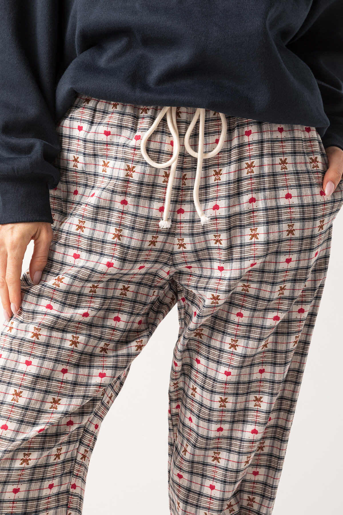 Things Between Gingham Drawstring Pants