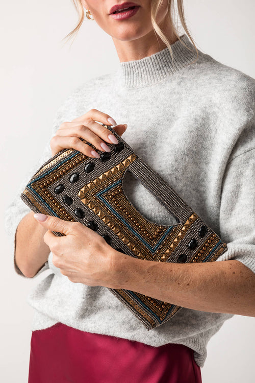 America & Beyond Jeweled Pharaoh Clutch