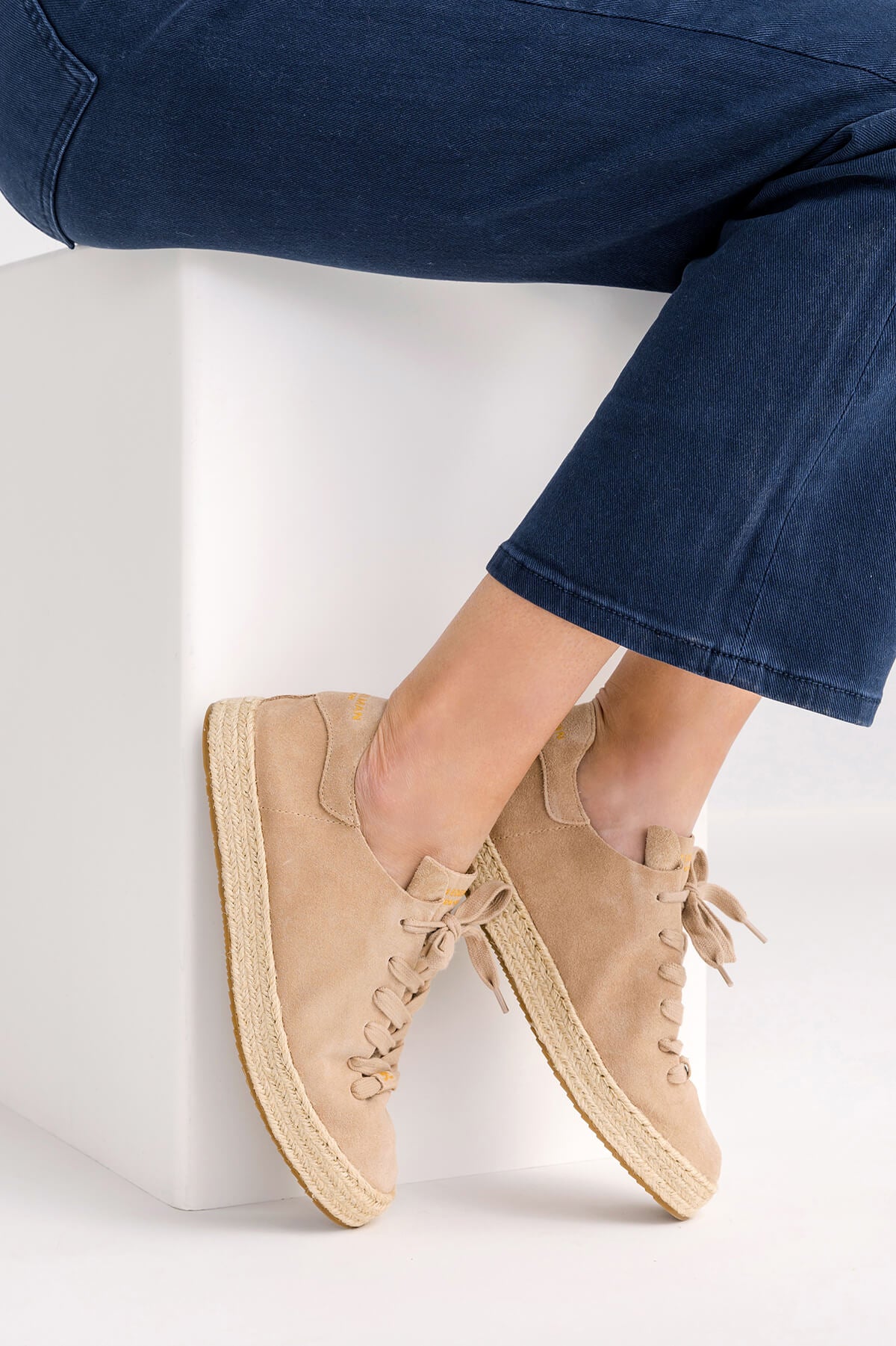 Sam Edelman Poppy Jute Suede Sneakers Social Threads