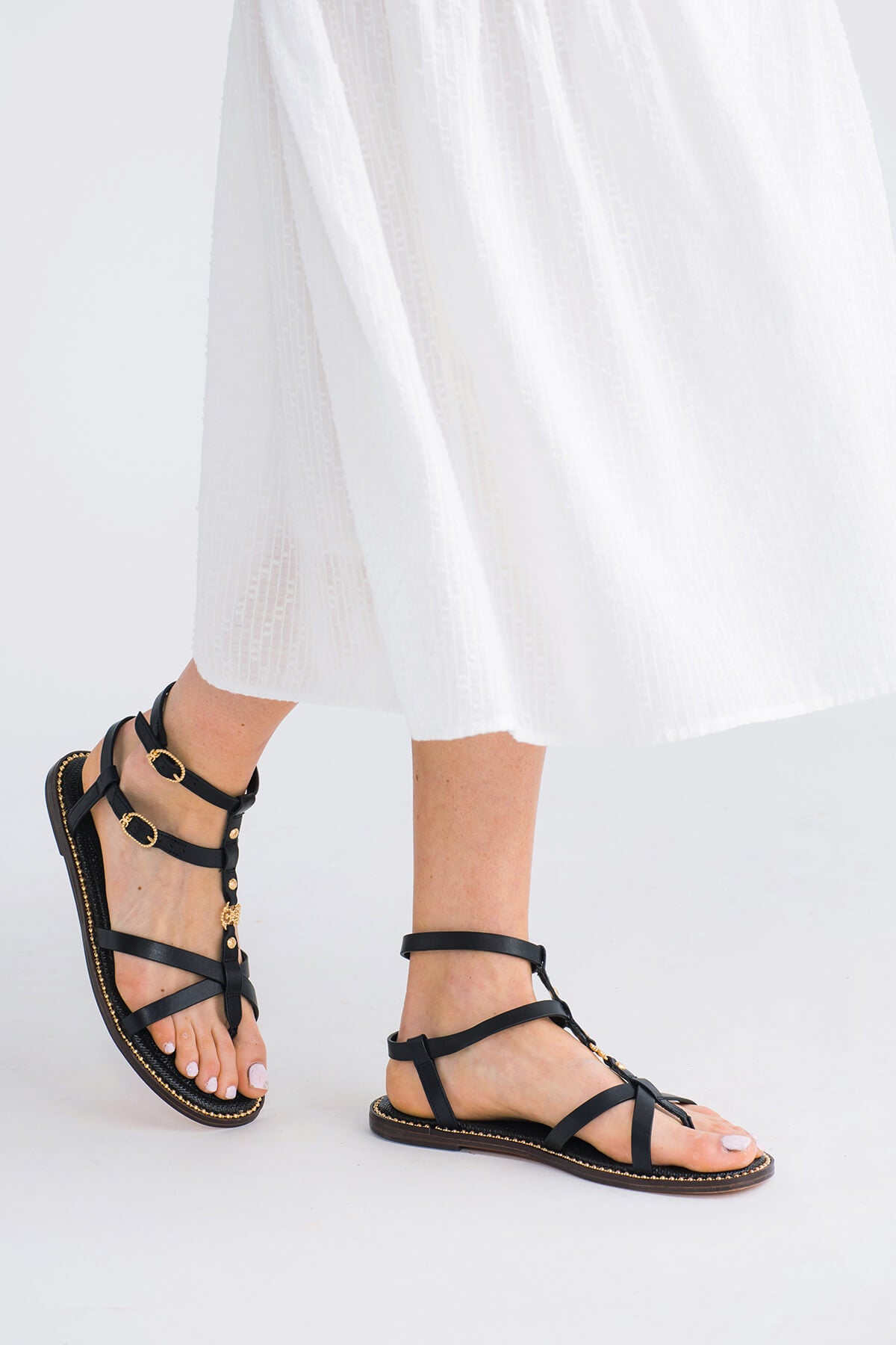 Shops edgy black sandals