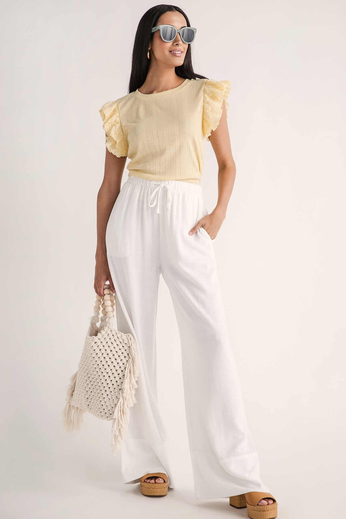Frill Tee in Sorbet Pointelle by Soor Ploom - Last One In Stock - 12 Y –  Junior Edition