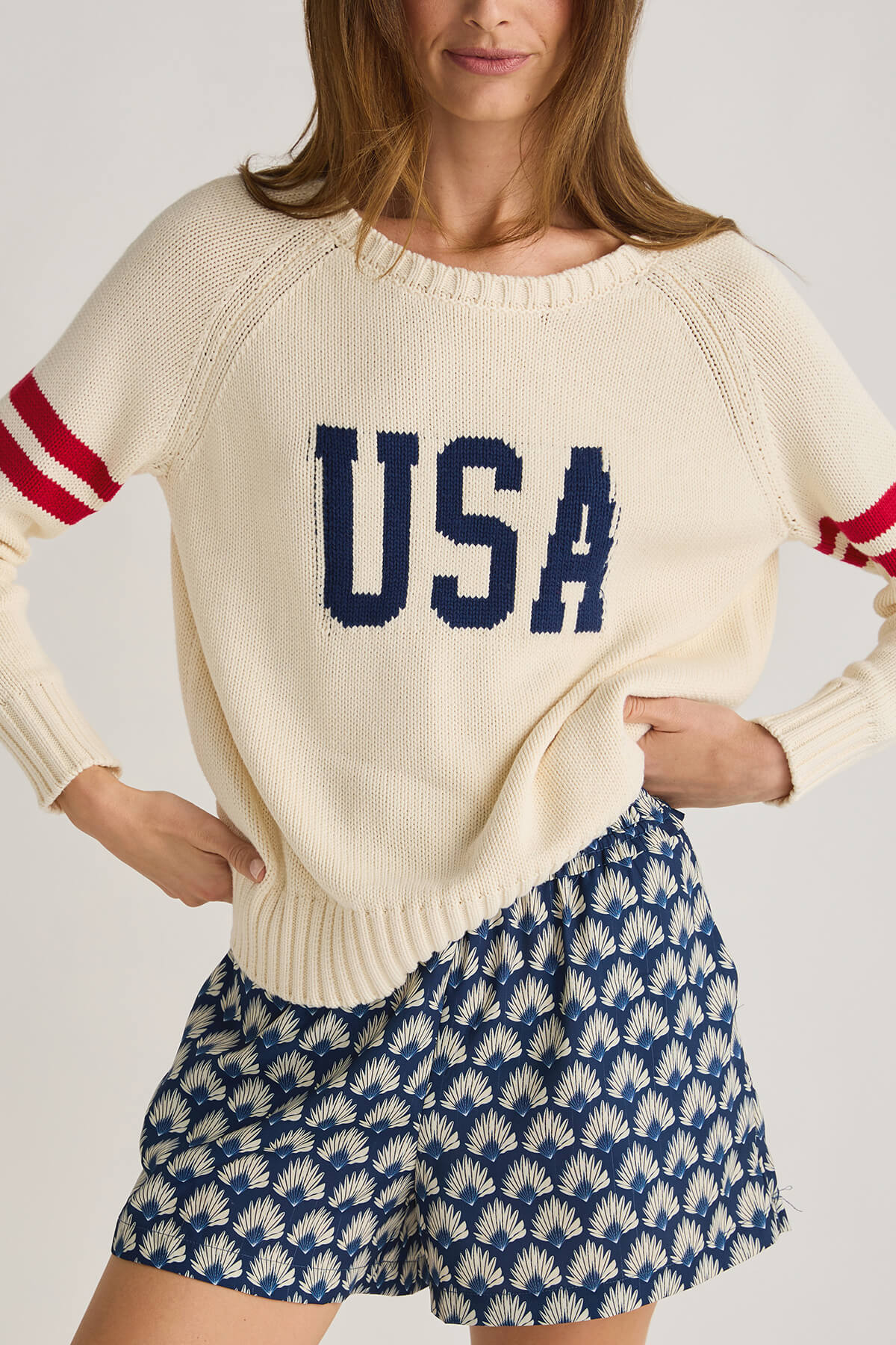 Pink Pineapple USA Sweater