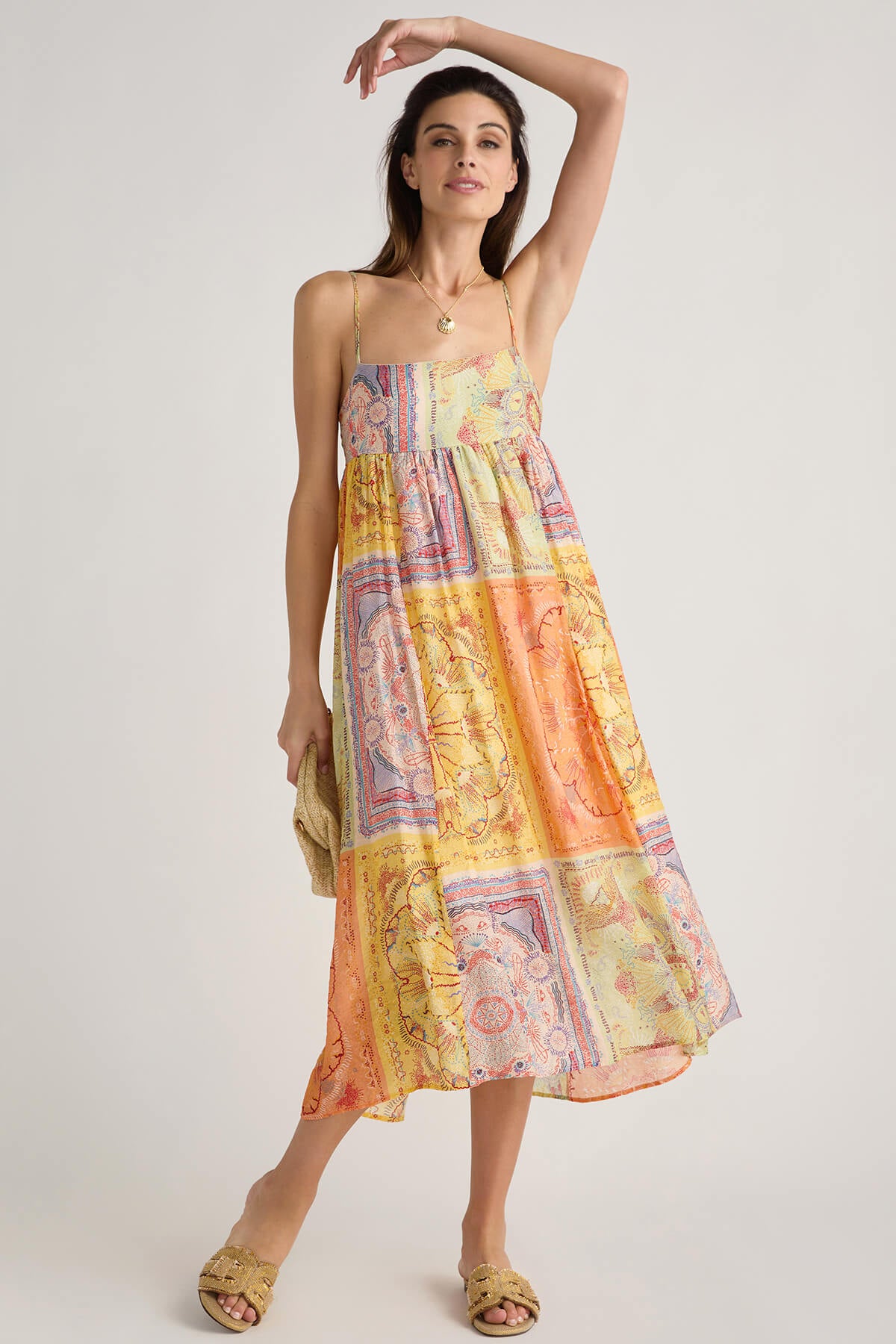 THML Patchwork Maxi Dress