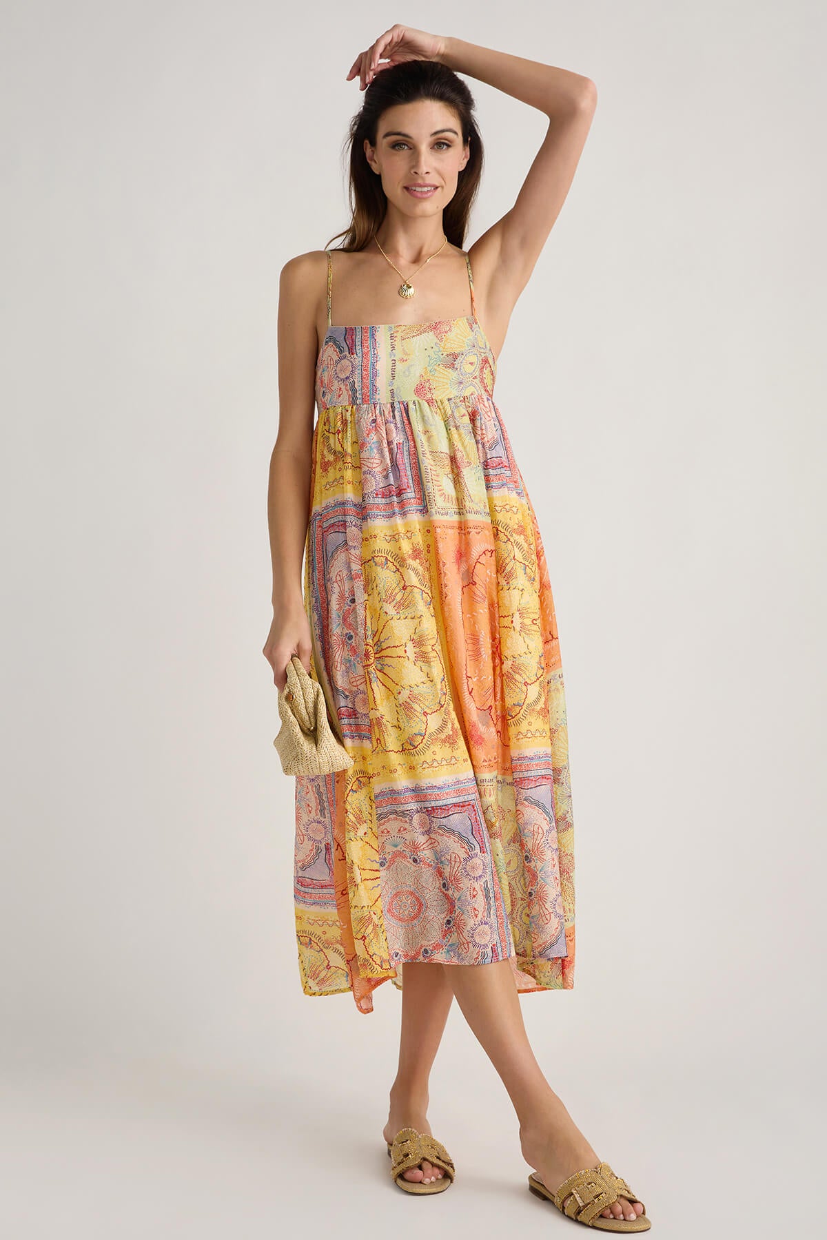 THML Patchwork Maxi Dress