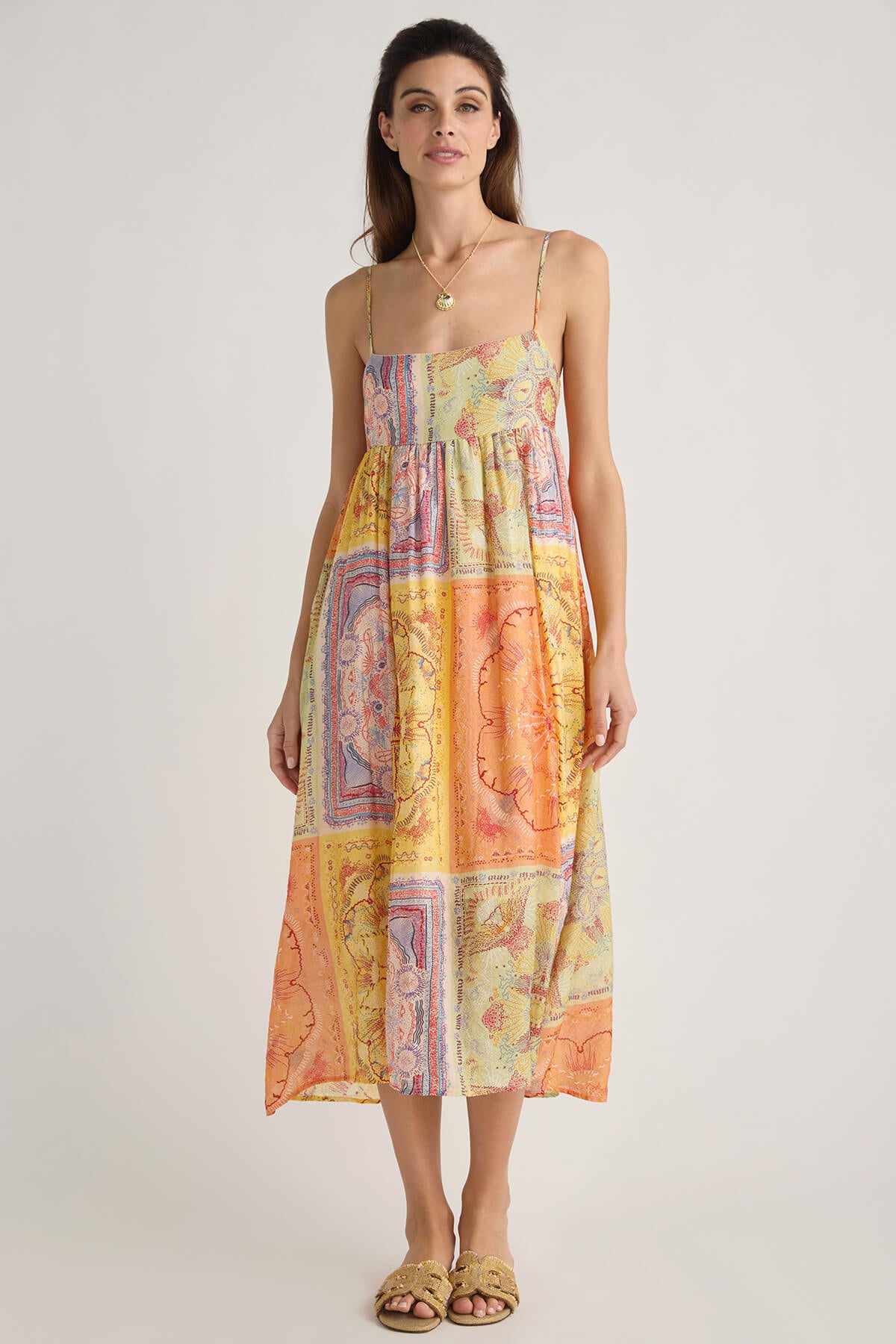 THML Patchwork Maxi Dress