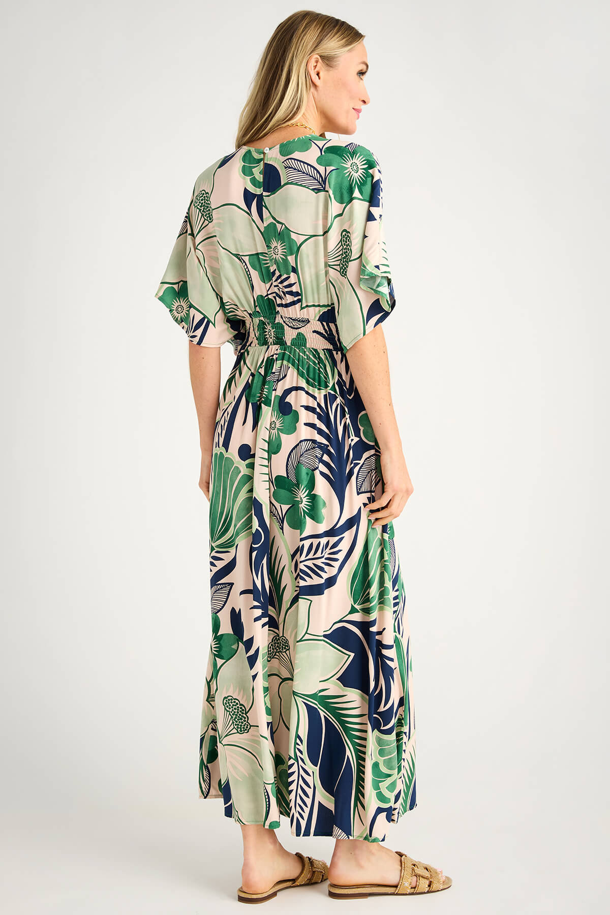 Olivaceous Valerie Deep V Dress Social Threads