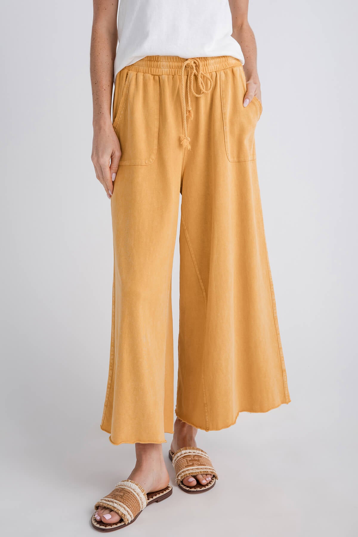 Easel Wide Leg Knit Pants