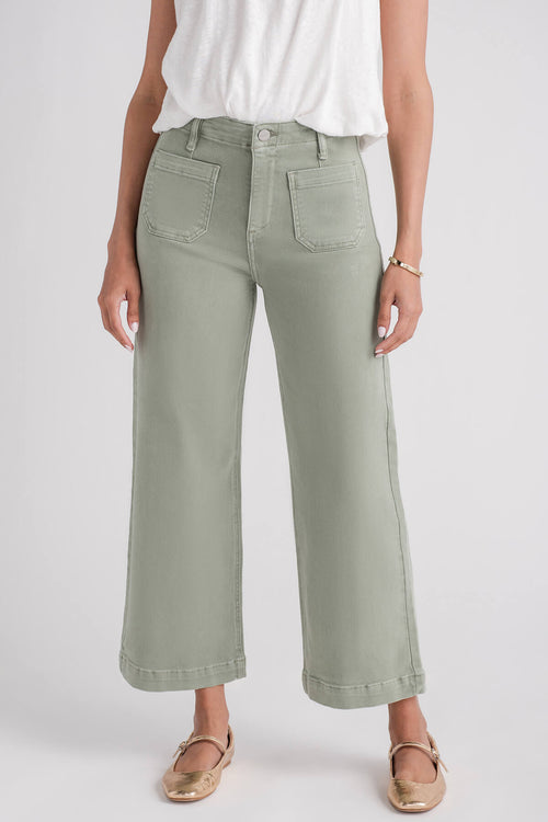 Risen Amelia Cropped Patch Pocket Jeans