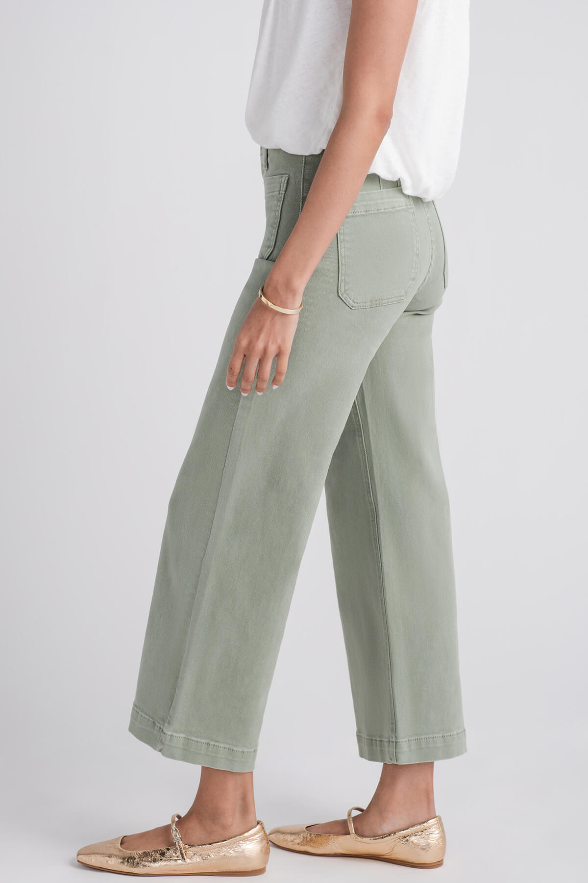 Risen Amelia Cropped Patch Pocket Jeans