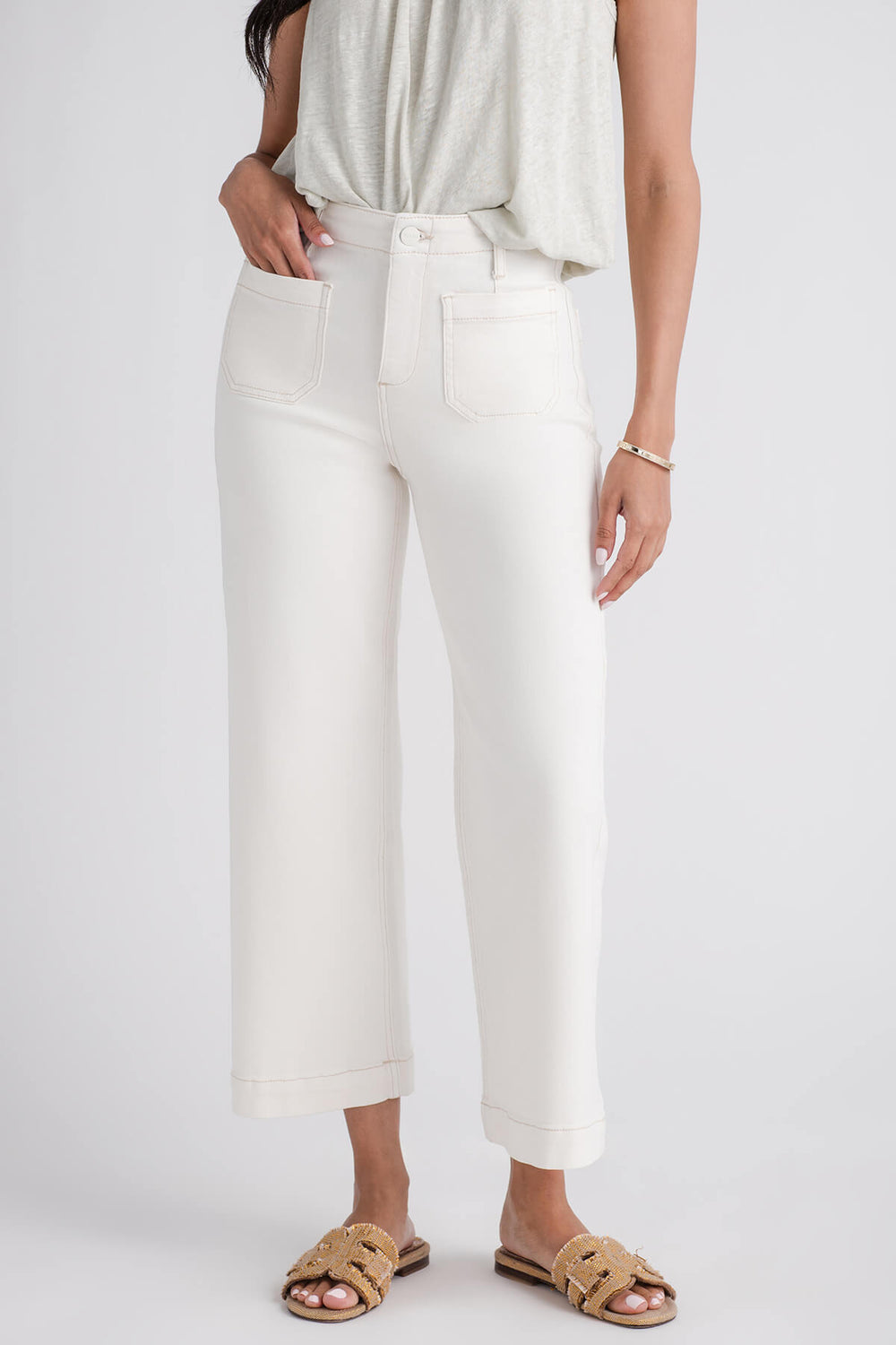 Risen Amelia Cropped Patch Pocket Jeans – Social Threads