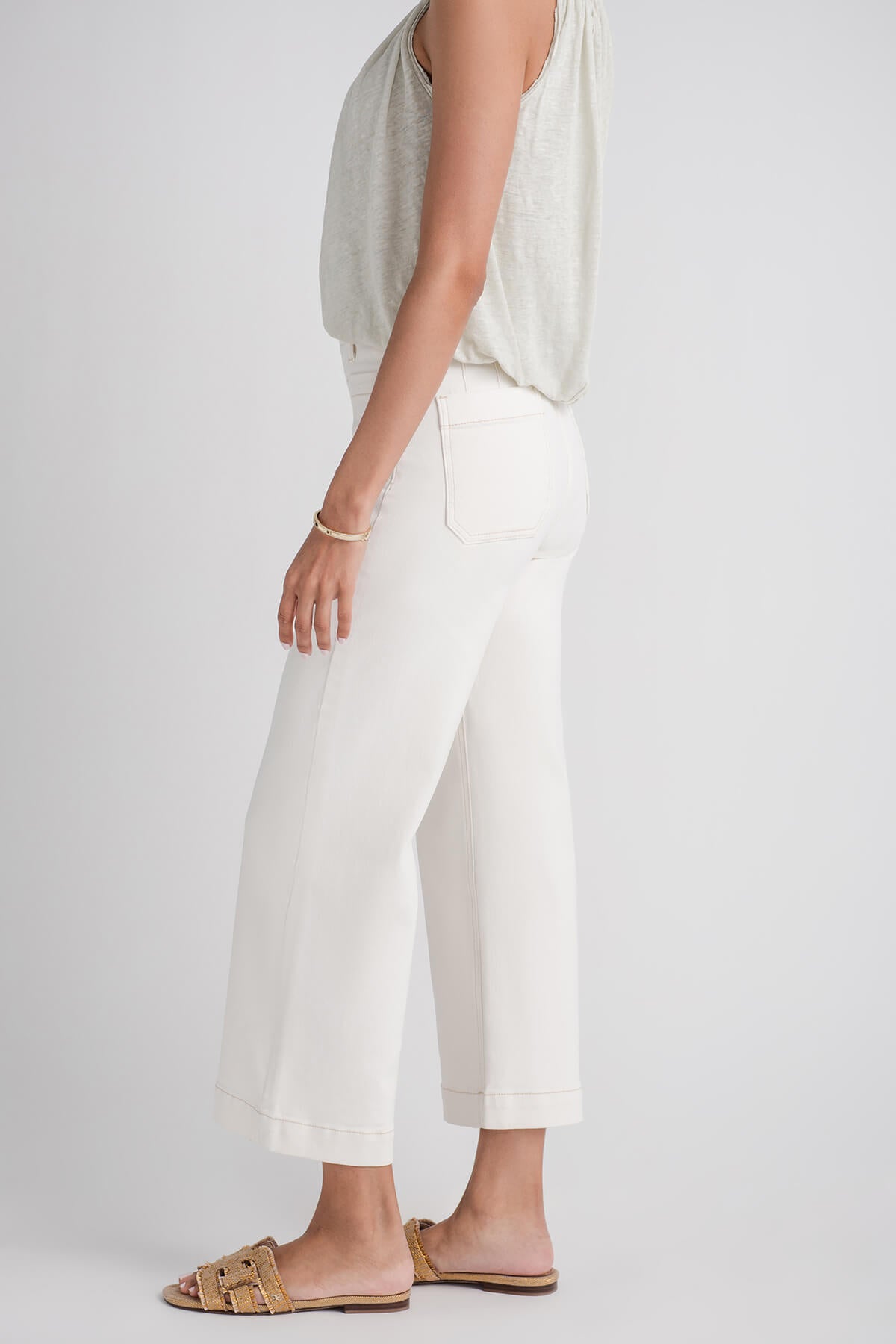 Risen Amelia Cropped Patch Pocket Jeans