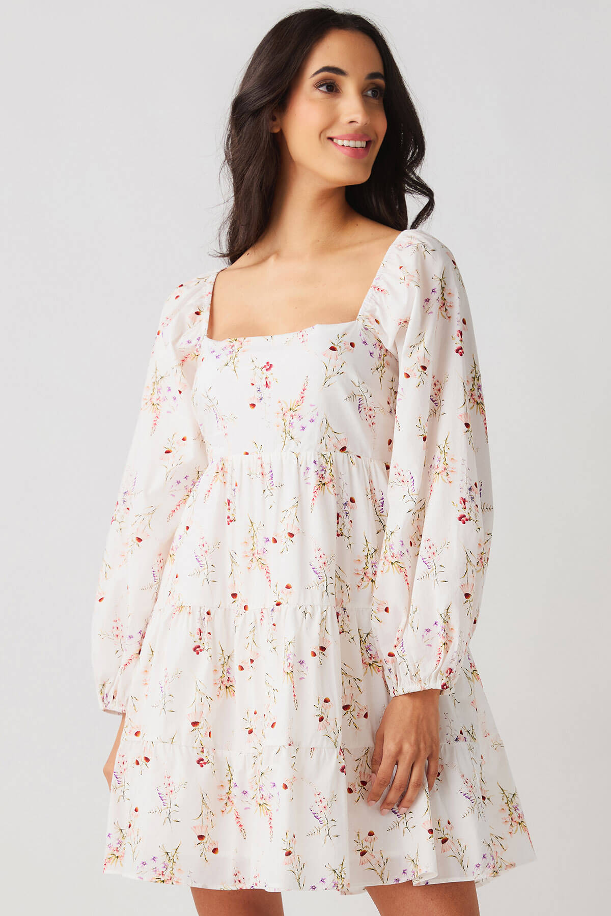 Lucy Paris Floral Tiered Dress – Social Threads