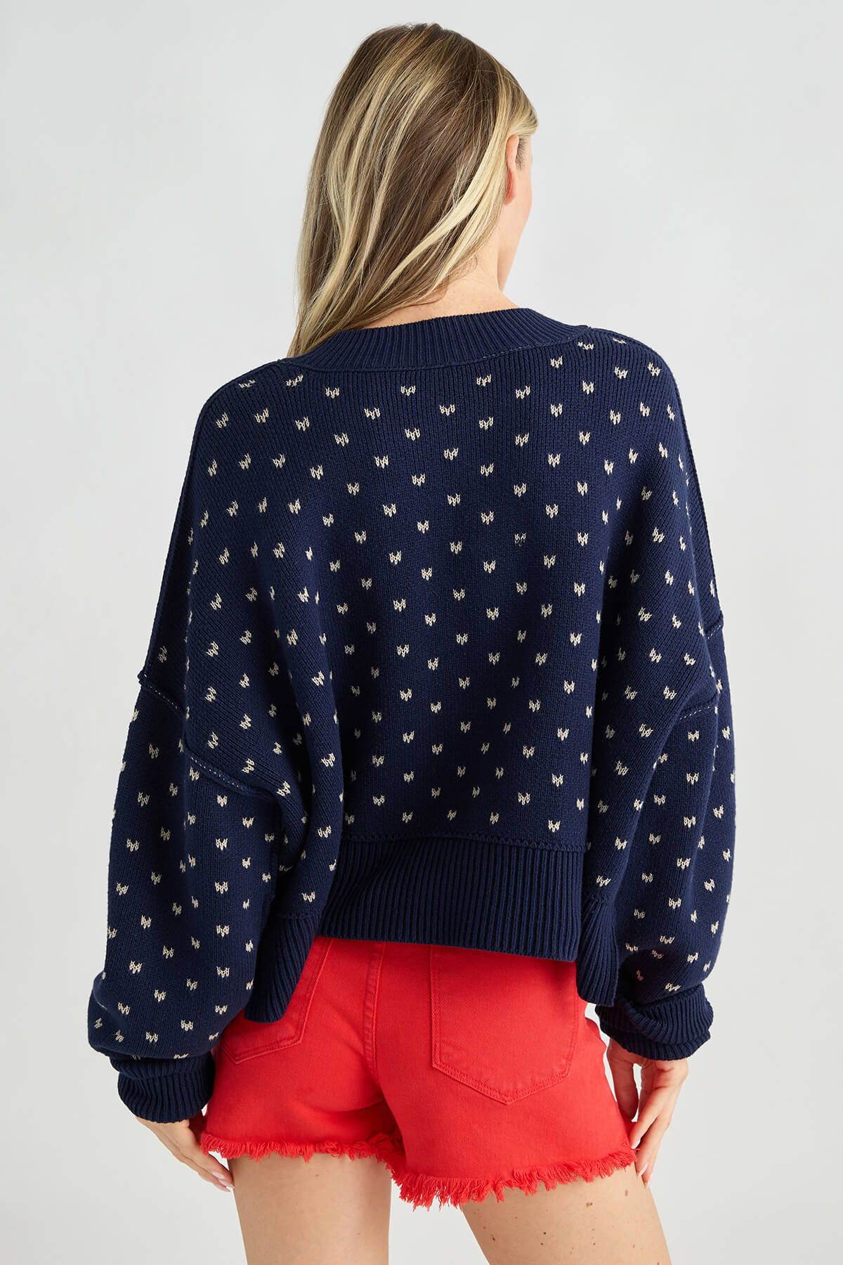 Free People Pattern Easy Steet Crop Pullover