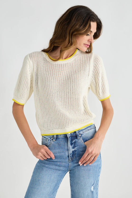 By Together Crochet Short Sleeve Sweater