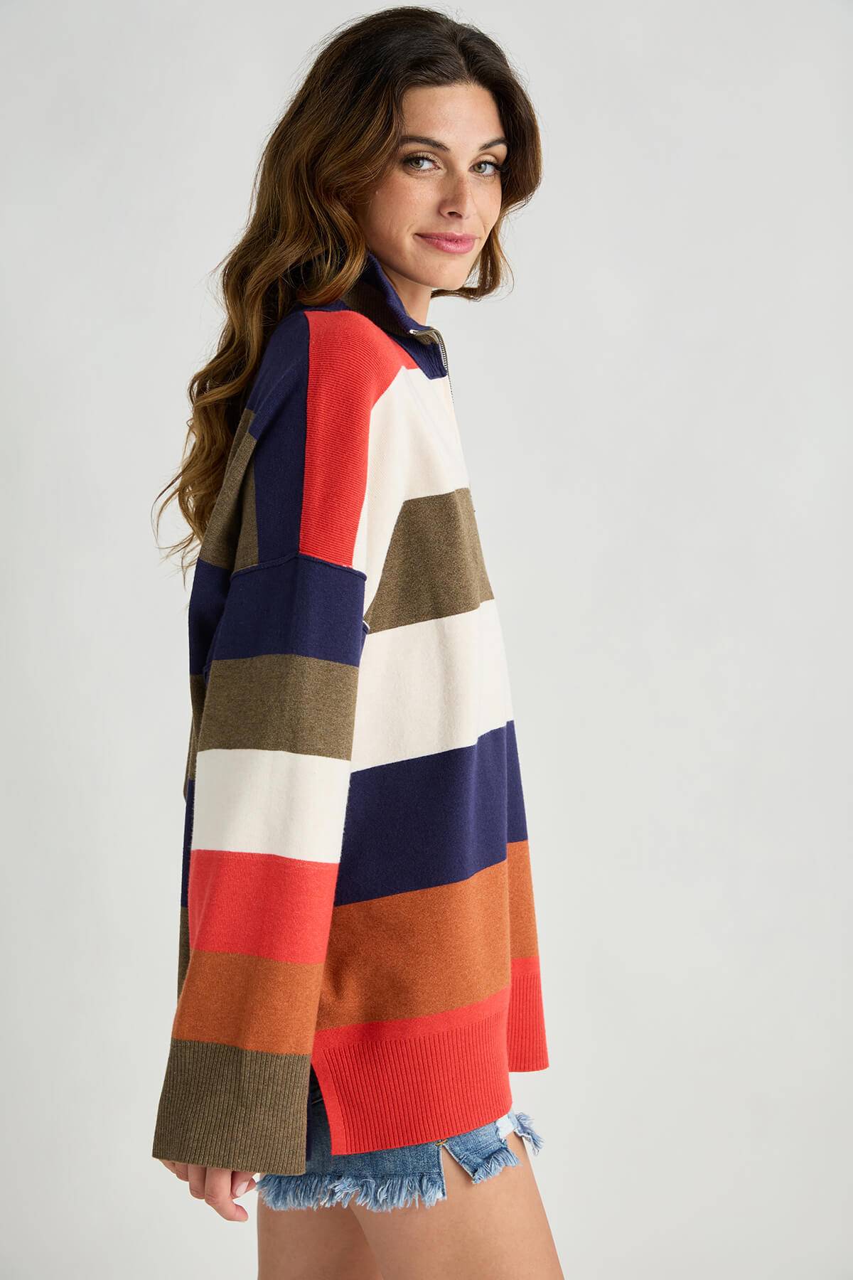 Free People Coastal Stripe Pullover