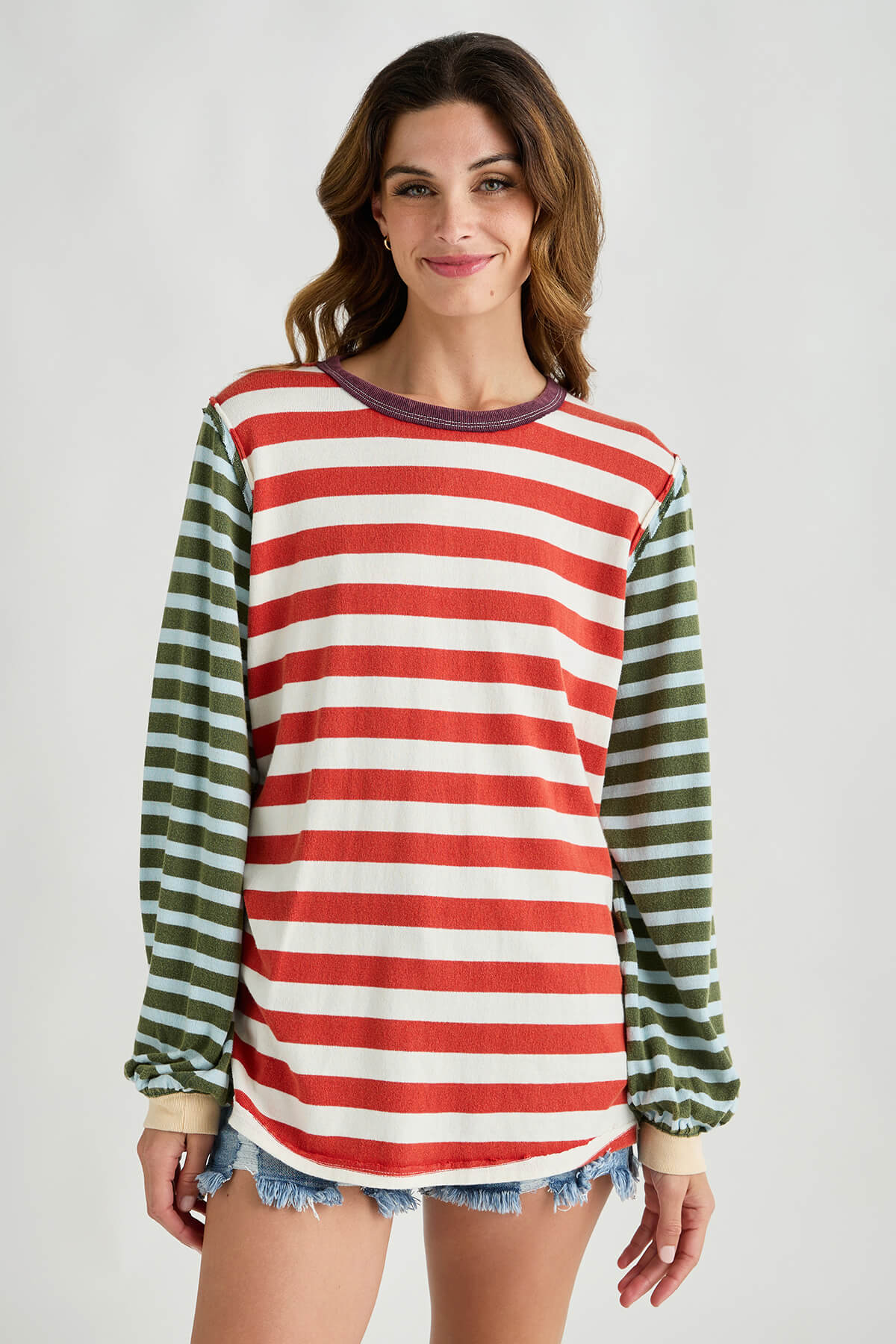 Oversized sayer striped tee best sale