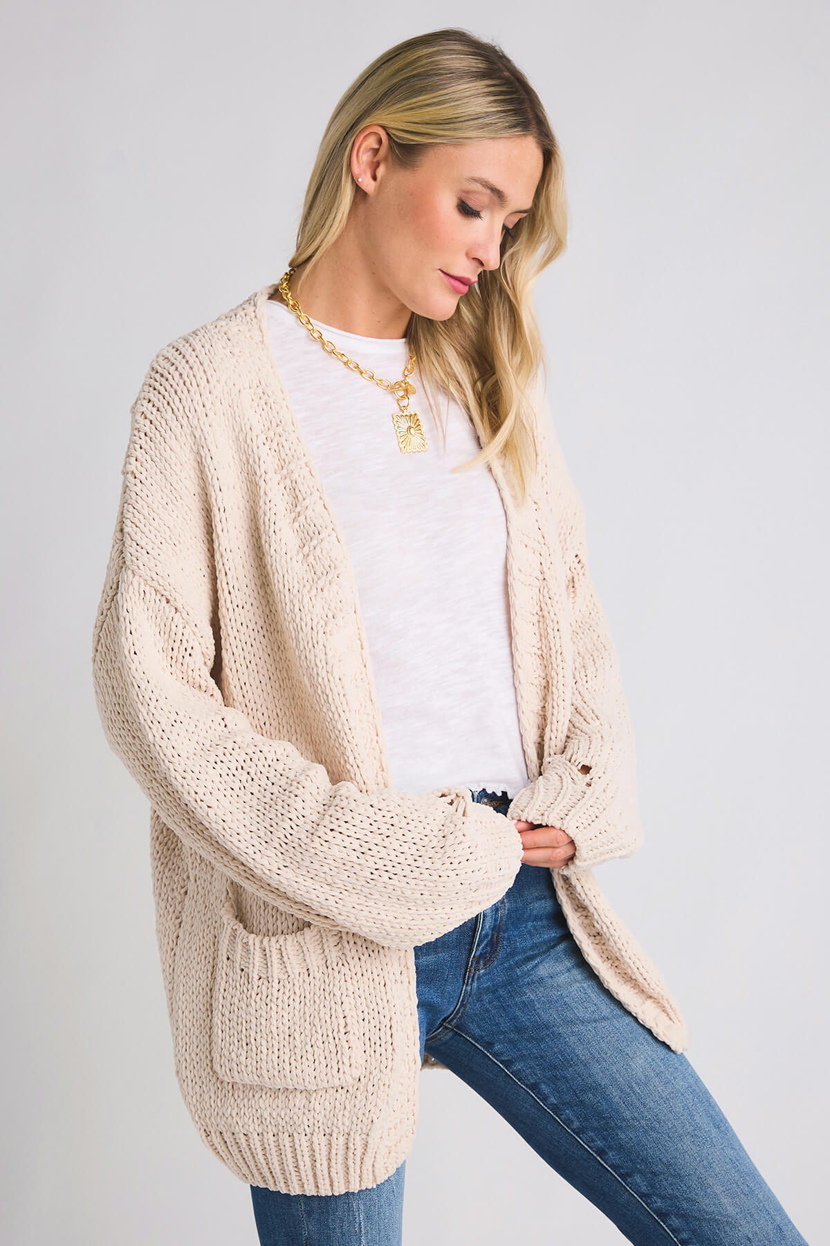 Daria Chunky Knit Chenille Cardigan