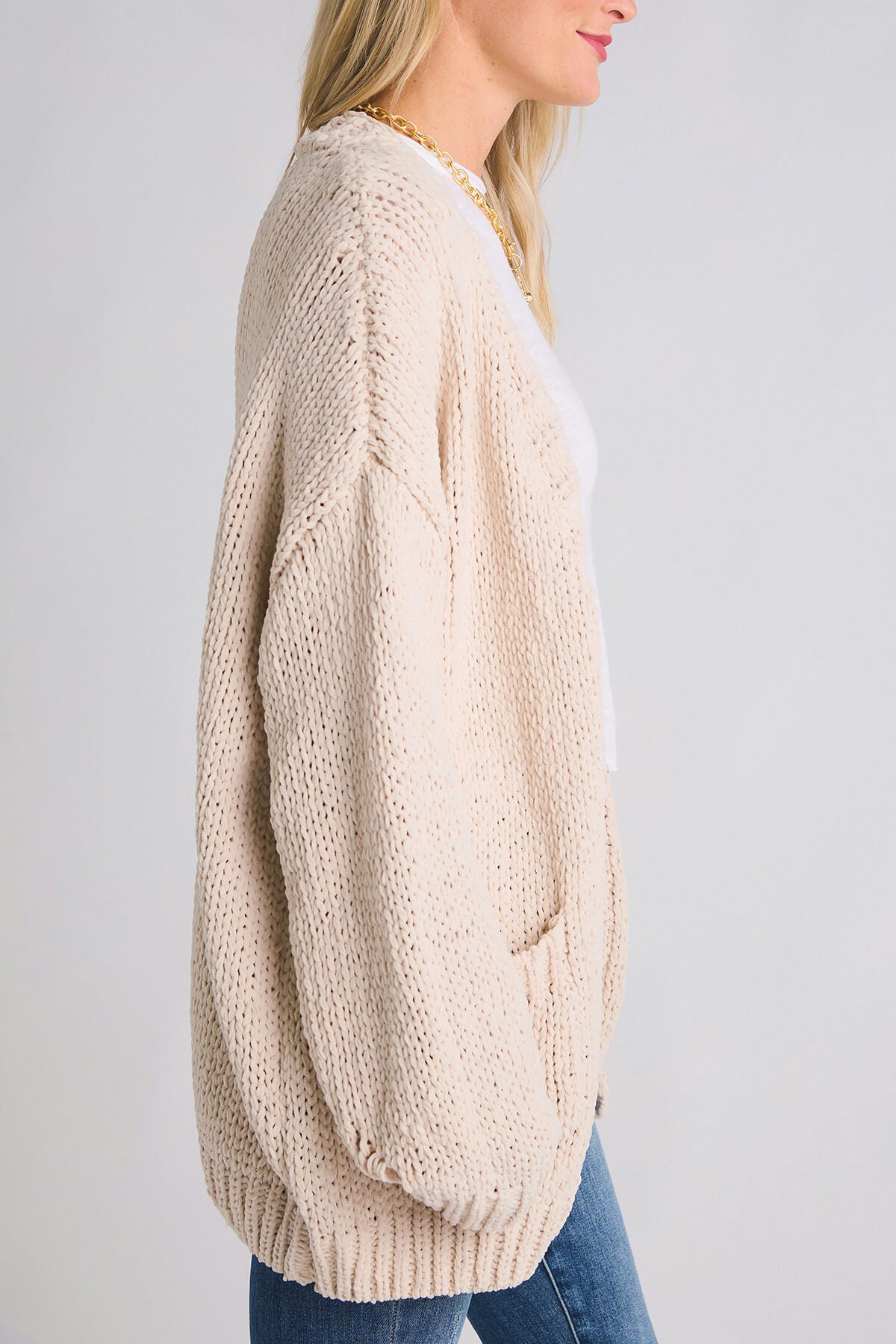 Daria Chunky Knit Chenille Cardigan