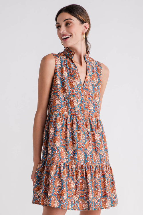 THML Sleeveless Paisley Dress