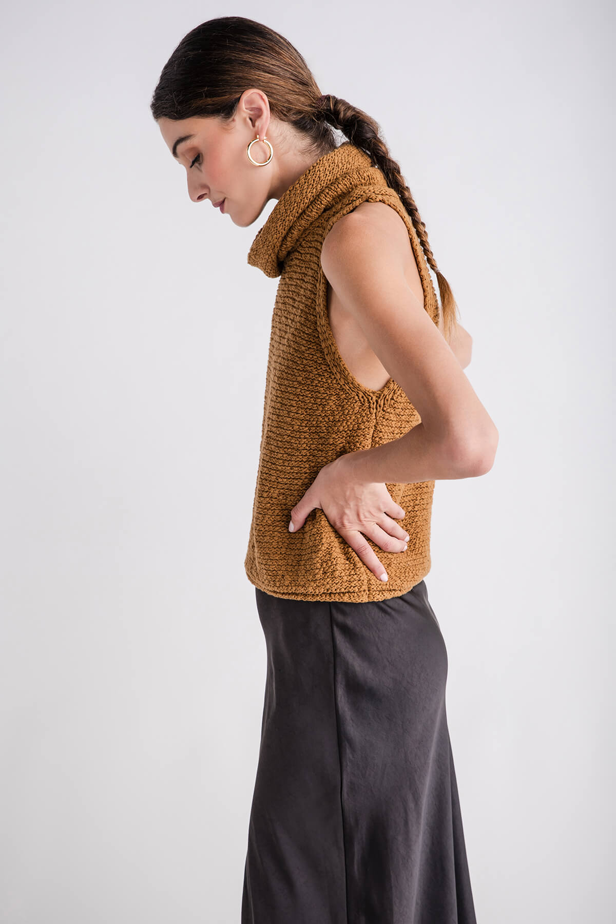 By Together Sleeveless Mockneck Sweater