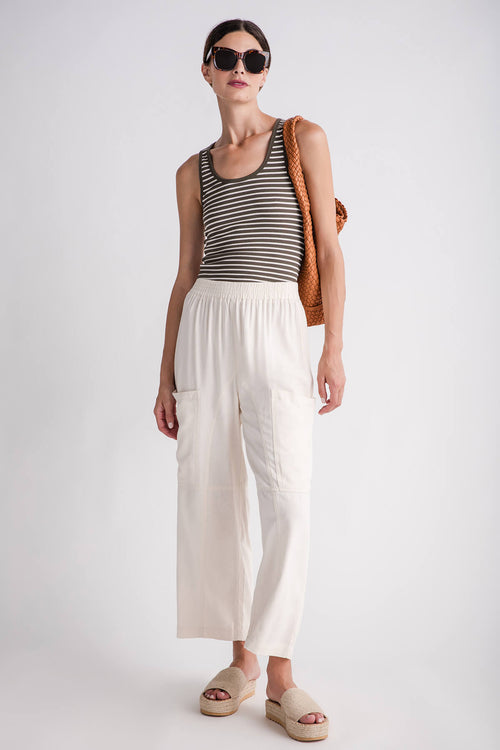 So Me Textured Slouchy Wide Leg Pants