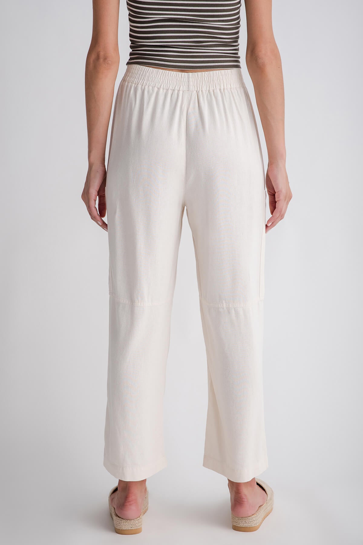 So Me Textured Slouchy Wide Leg Pants