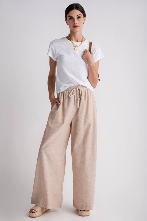 Mustard Seed Wide Leg Striped Pants