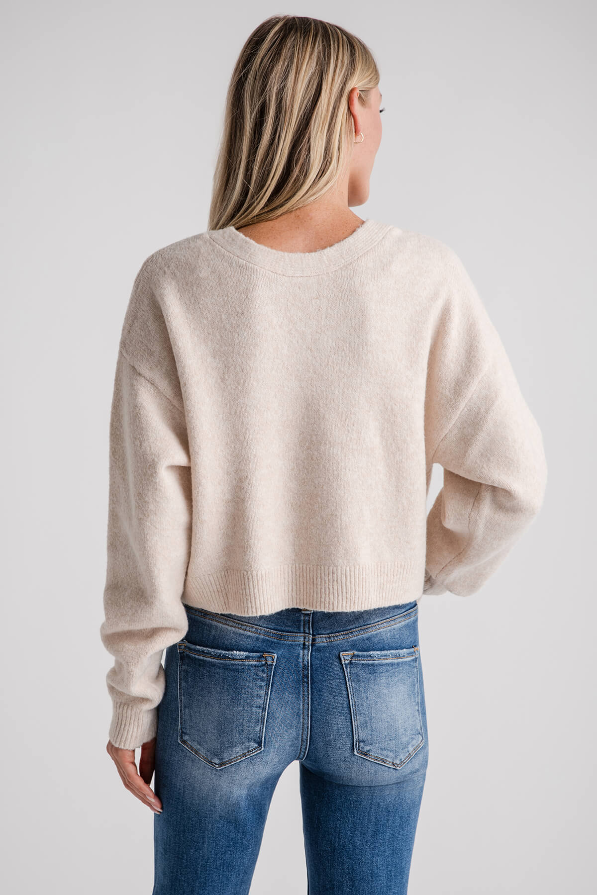 Mable Ribbon Bow Detail Knit Sweater Top