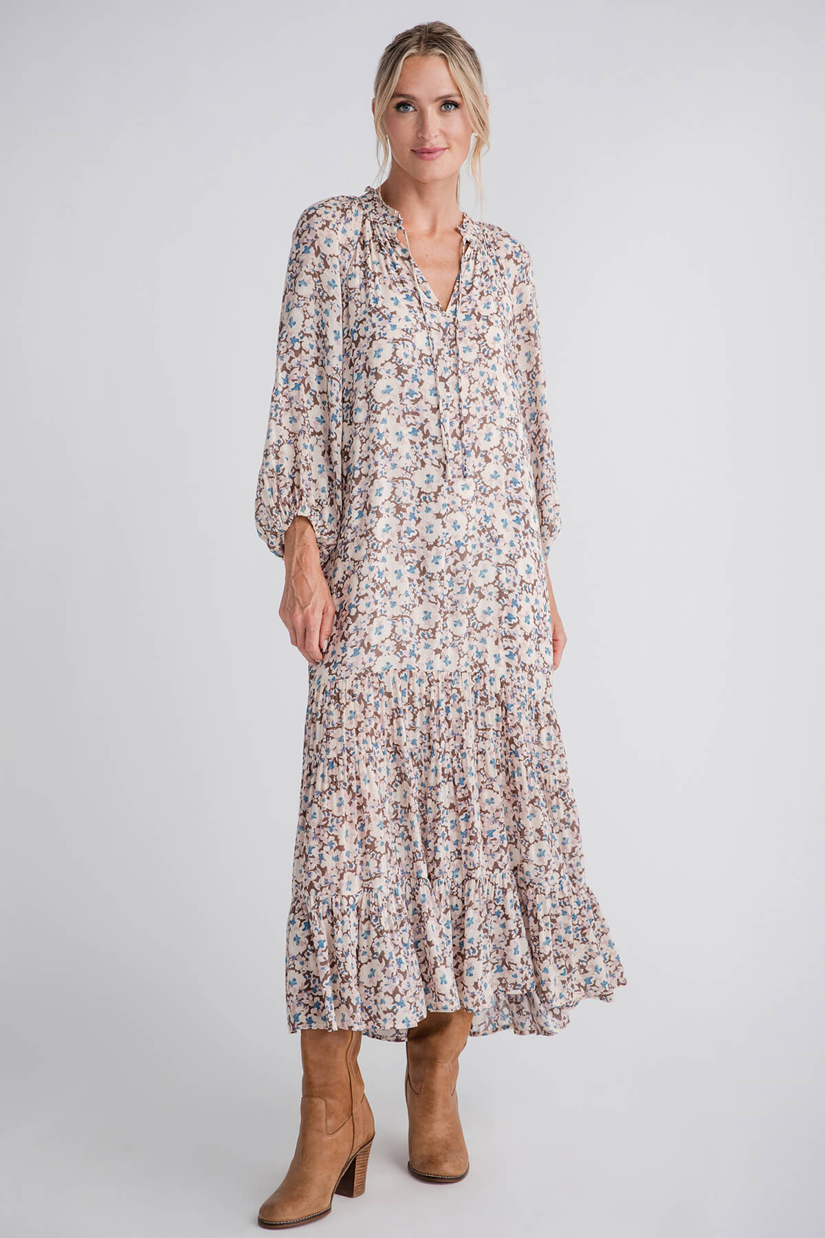 Z Supply Char La Paz Floral Midi Dress